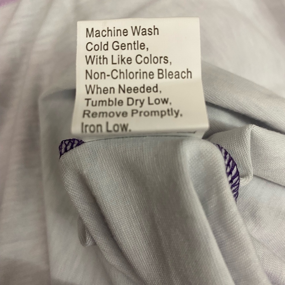 New Purple and Blue Graphic Polo T-Shirt - Picture 11 of 12